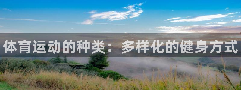 熊猫体育app官方下载最新版：体育运动的种类：多样化的健身方式
